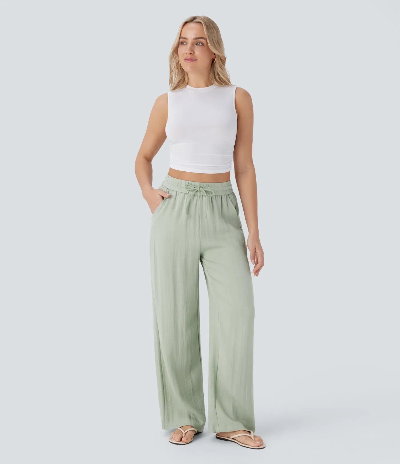 Lisa | Pantaloni in Lino Confortevoli e Leggeri con Pantaloni Eleganti