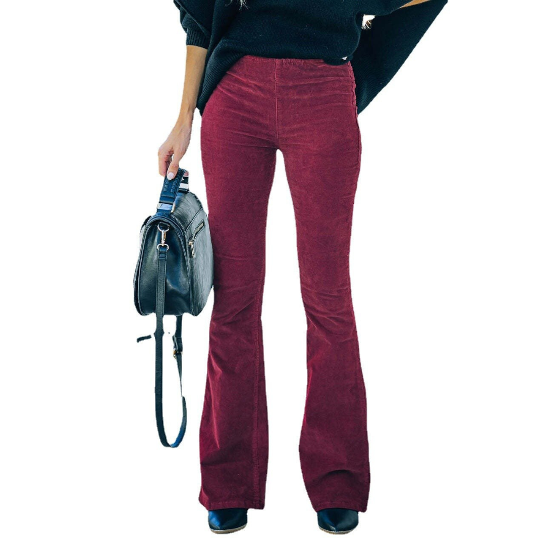 Chloe I Pantaloni Flare in Corduroy