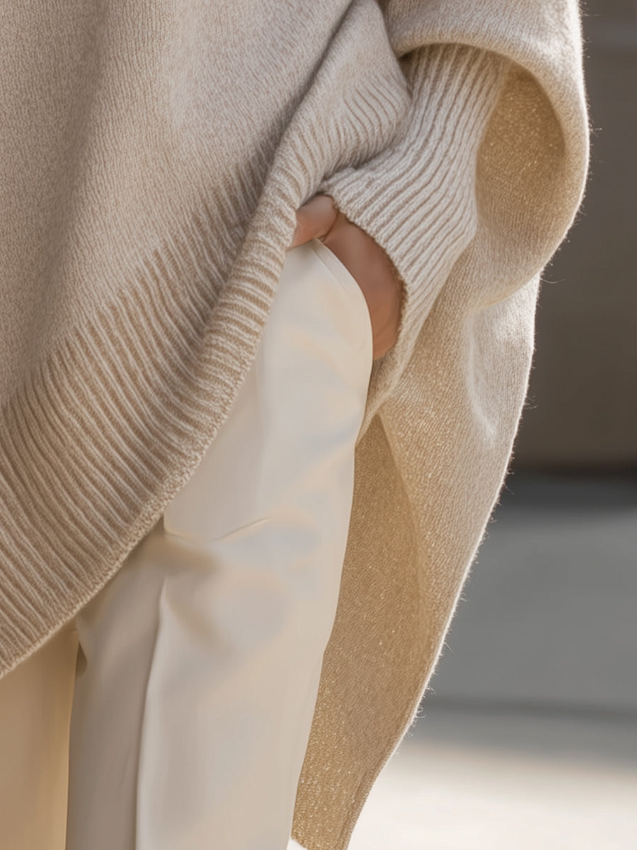 Maglione Poncho Oversize