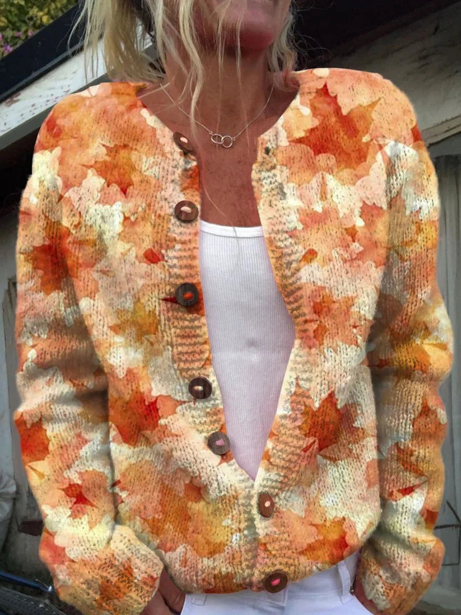 Shane™ – Maglione Cardigan Floreale da Donna