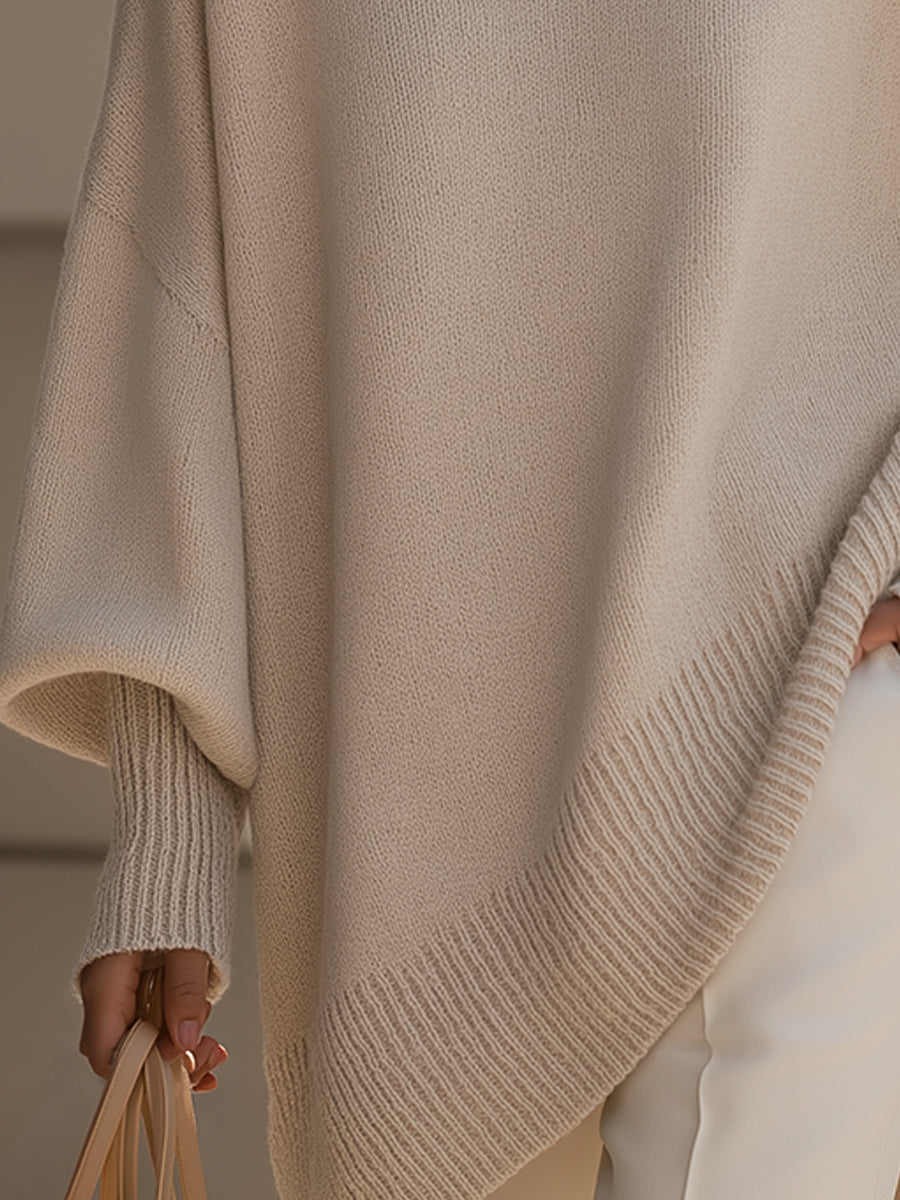 Maglione Poncho Oversize