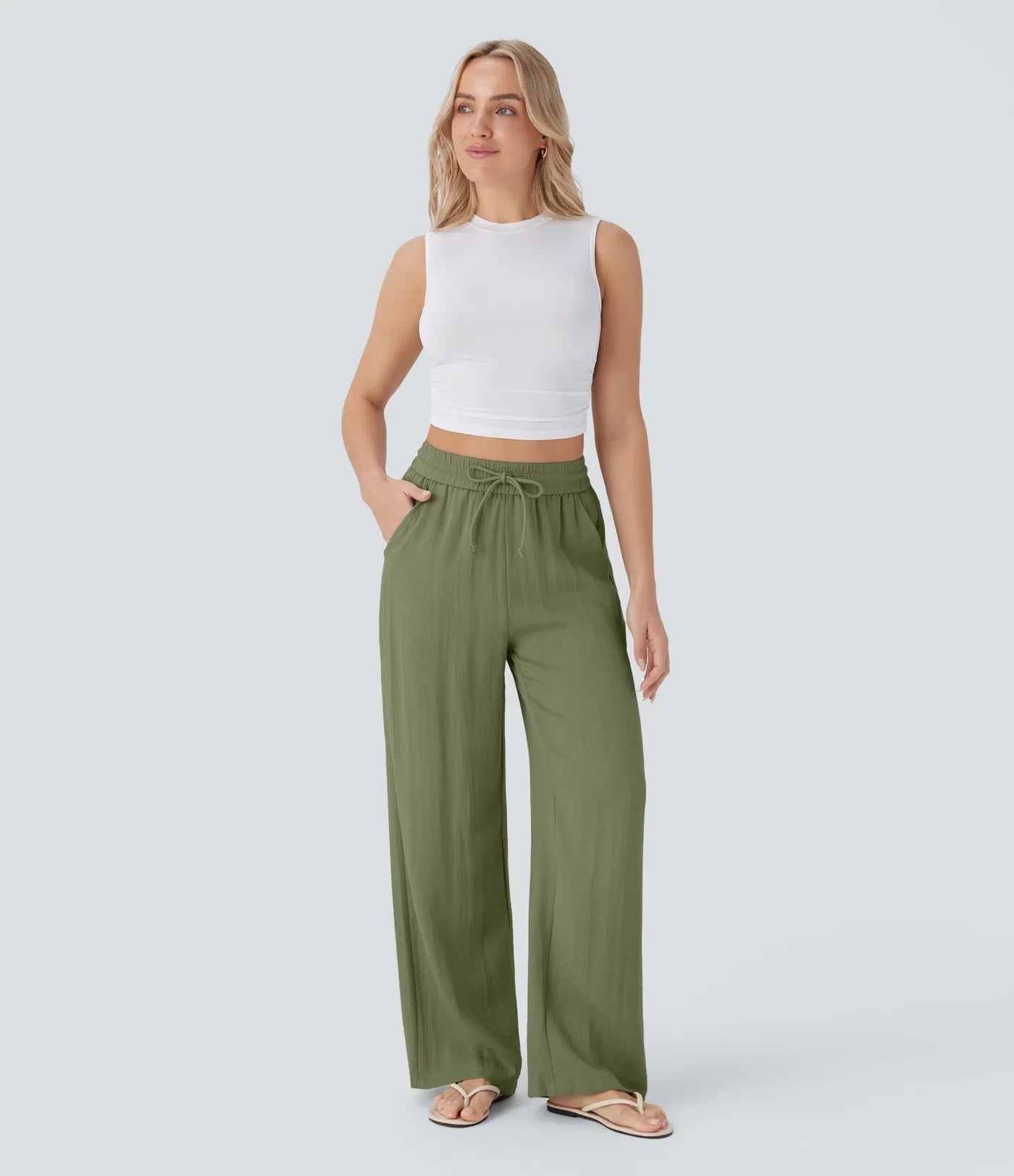Lisa | Pantaloni in Lino Confortevoli e Leggeri con Pantaloni Eleganti