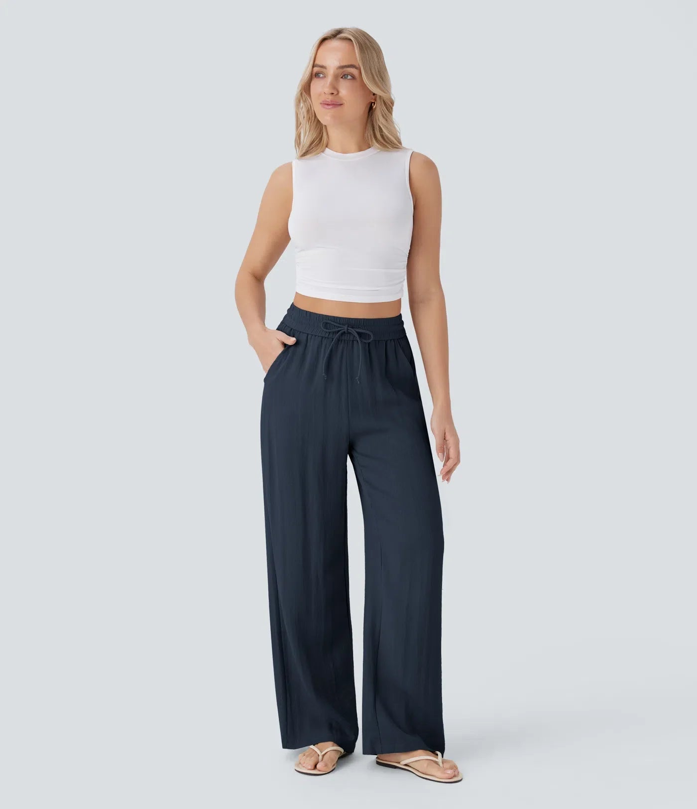 Lisa | Pantaloni in Lino Confortevoli e Leggeri con Pantaloni Eleganti