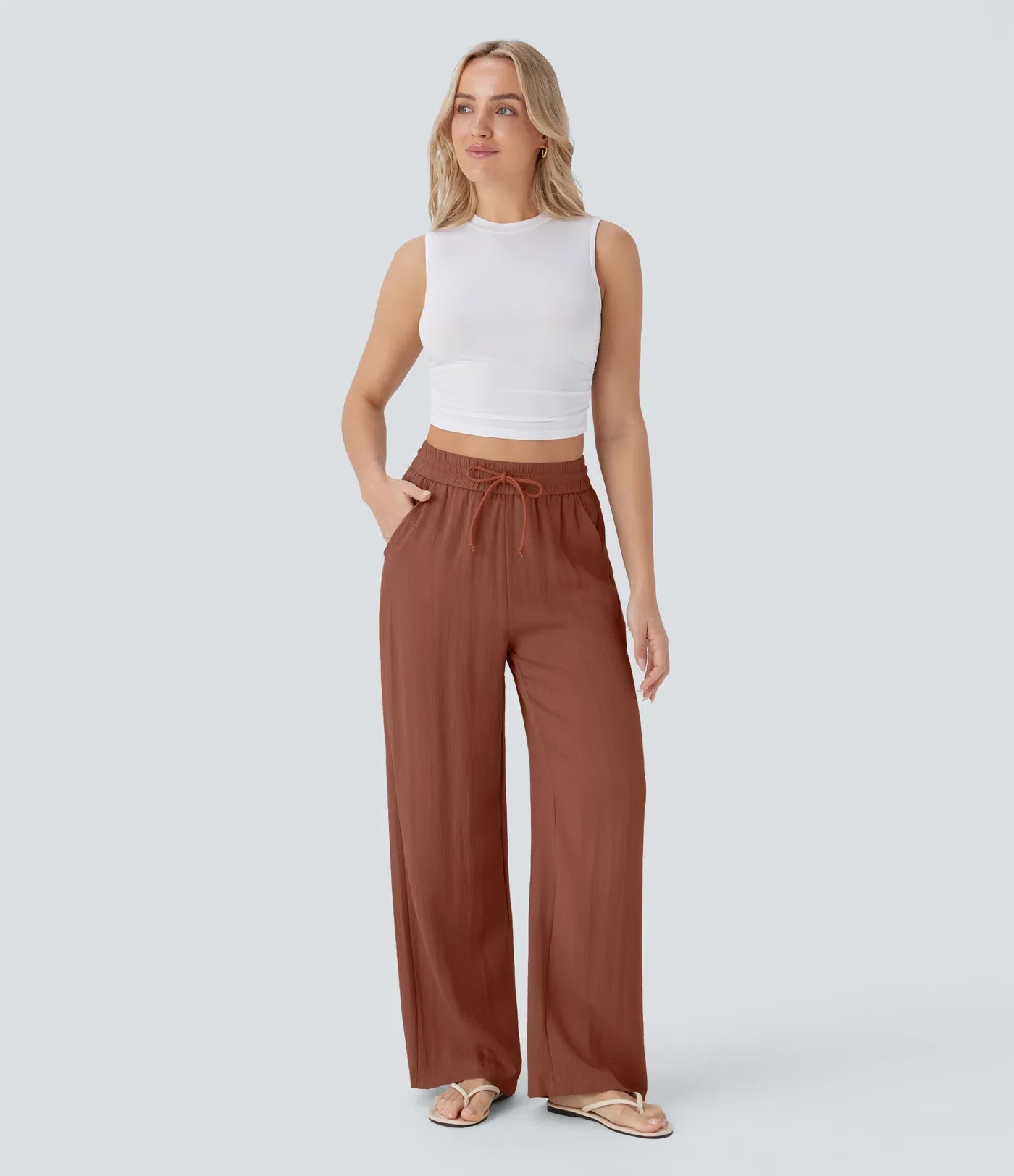 Lisa | Pantaloni in Lino Confortevoli e Leggeri con Pantaloni Eleganti