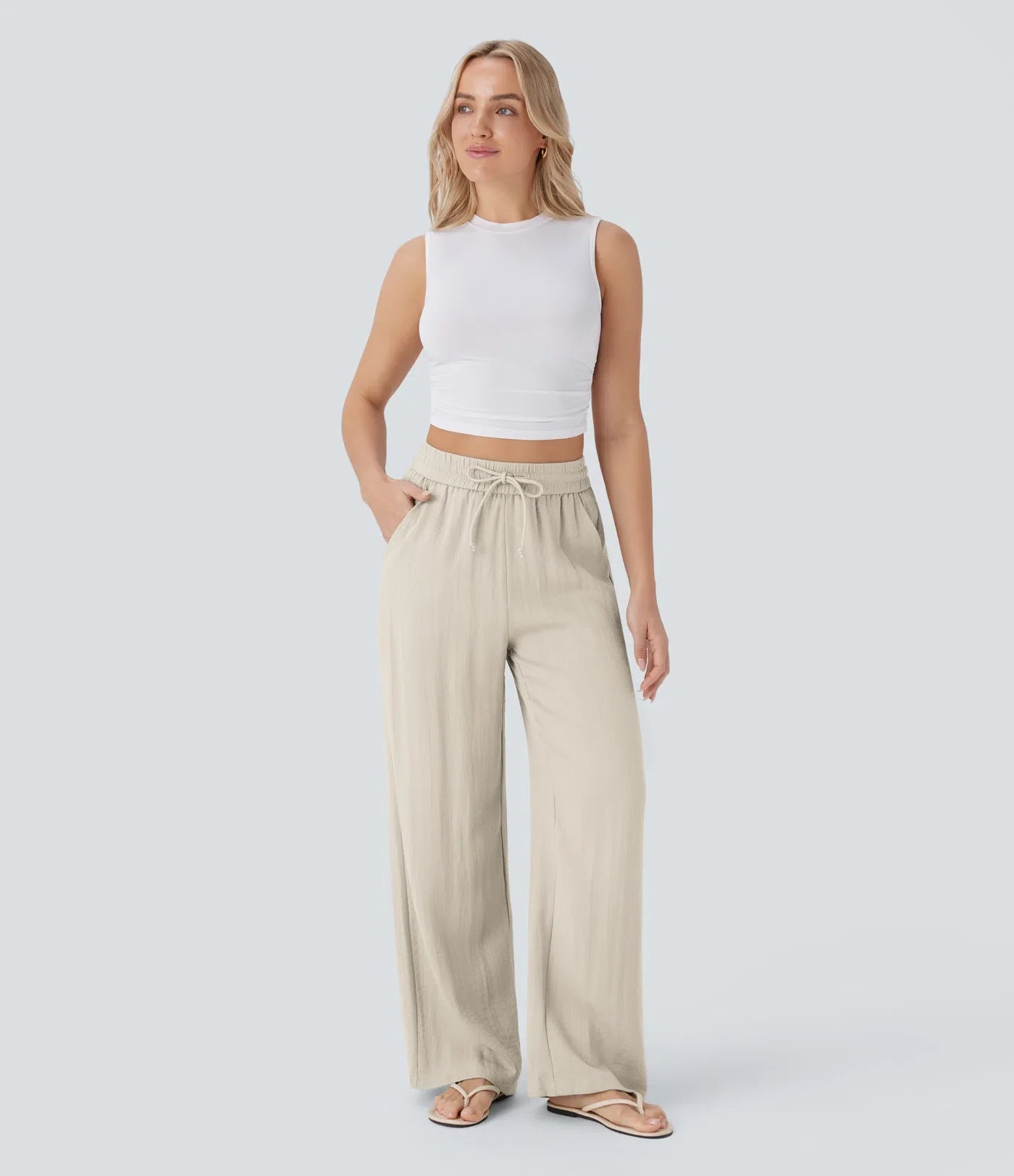 Lisa | Pantaloni in Lino Confortevoli e Leggeri con Pantaloni Eleganti