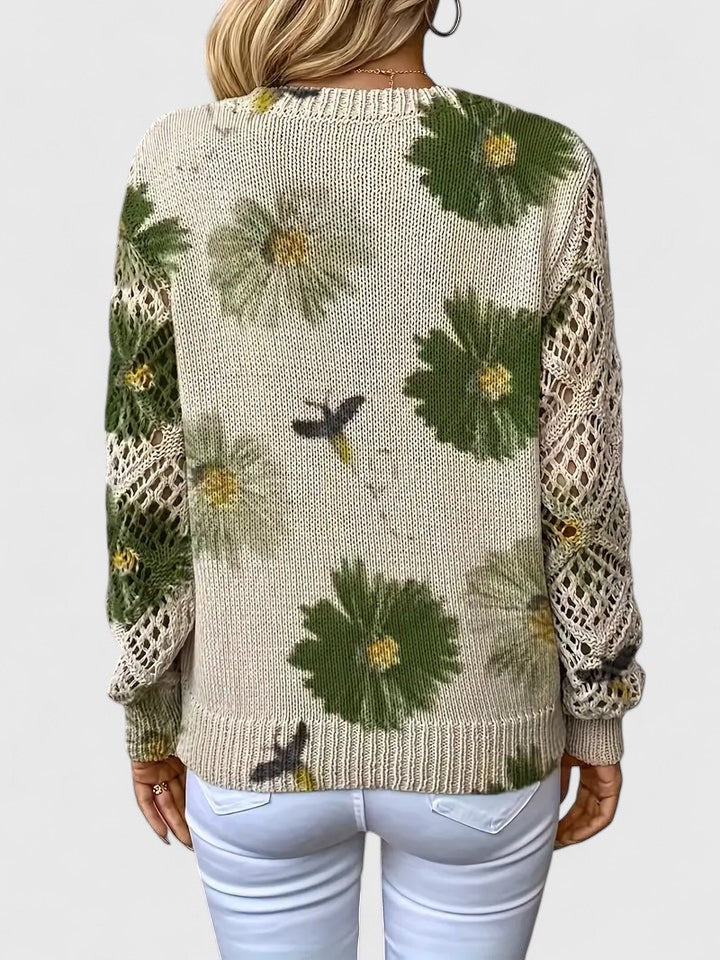 Aurélie | Maglione elegante con motivo floreale