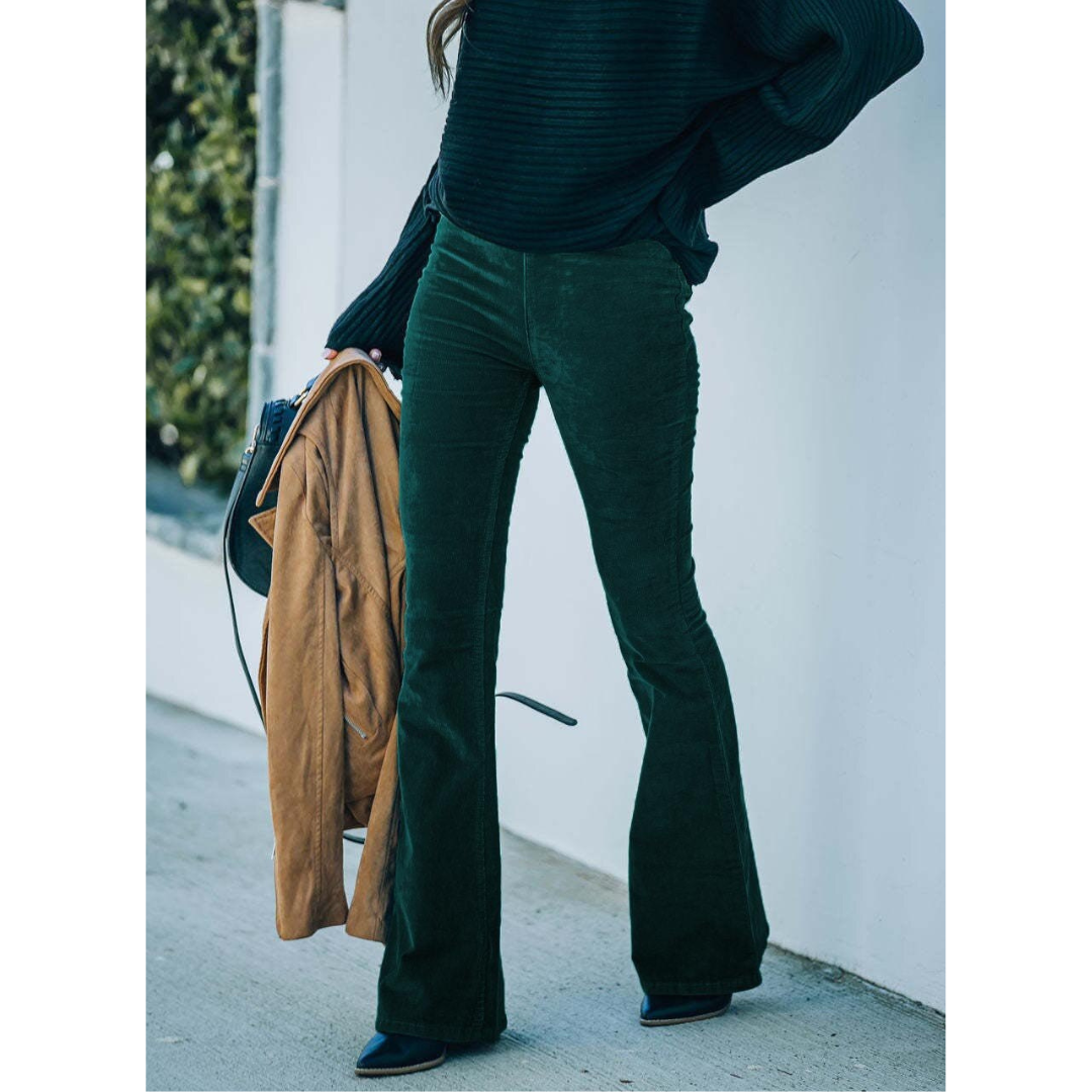 Chloe I Pantaloni Flare in Corduroy