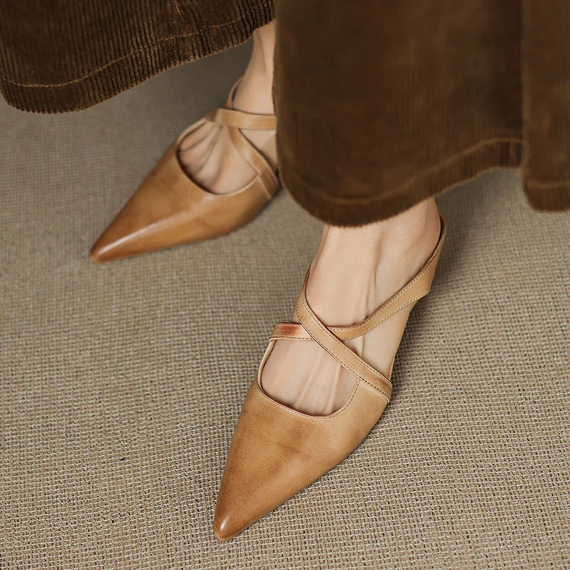 Mule in Vera Pelle Helene