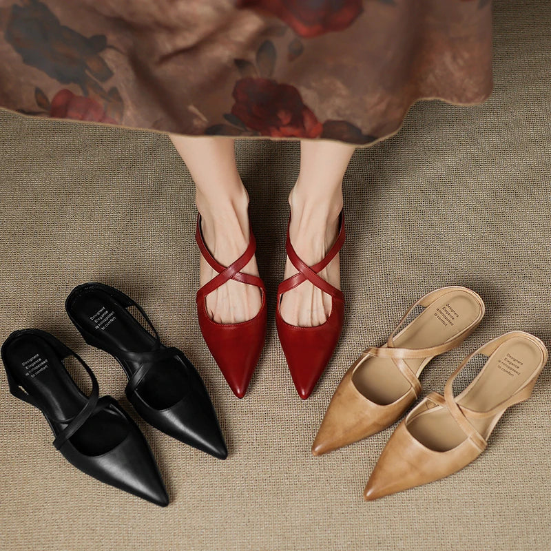 Mule in Vera Pelle Helene