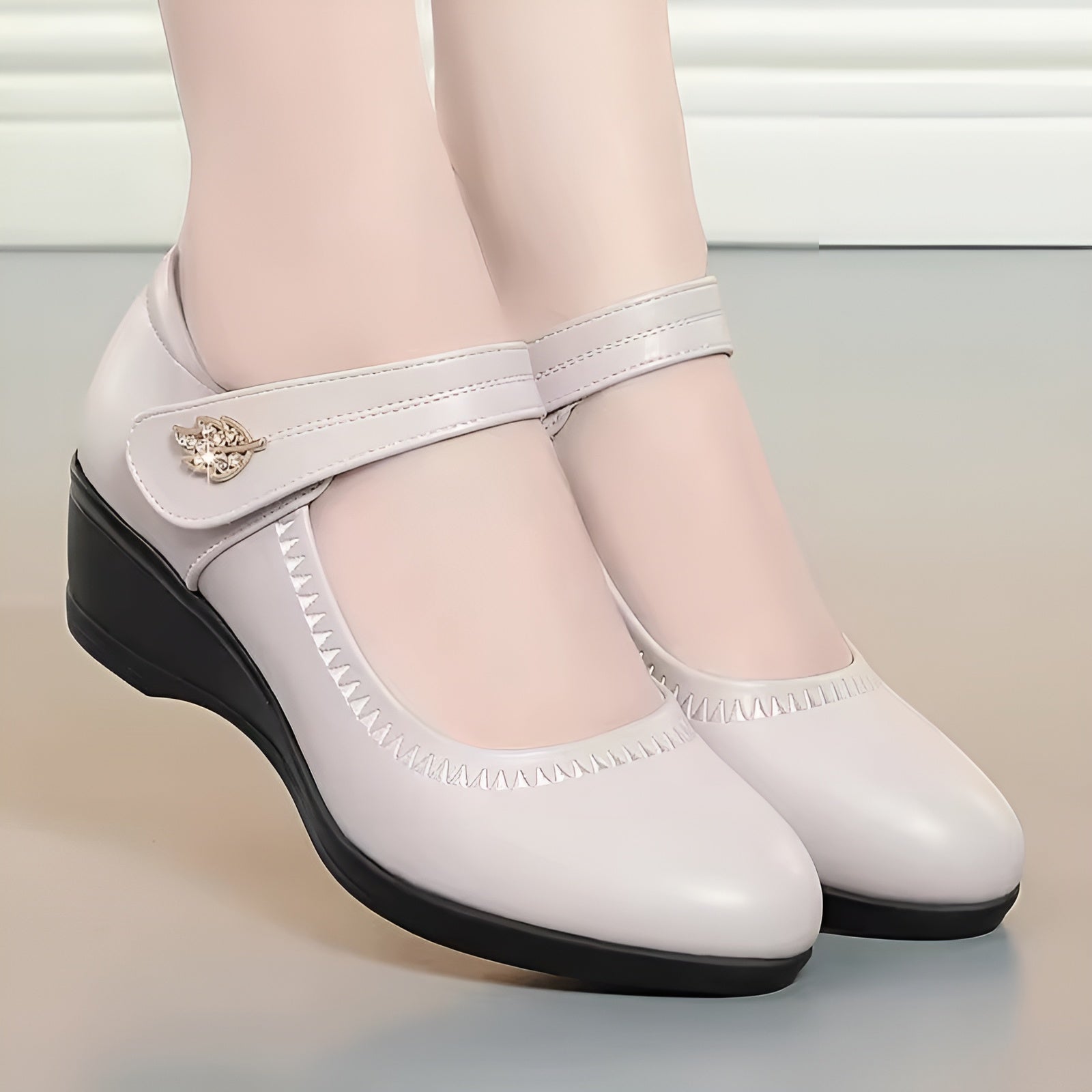 Élina-Rose™ | Scarpe Morbide in Pelle PU