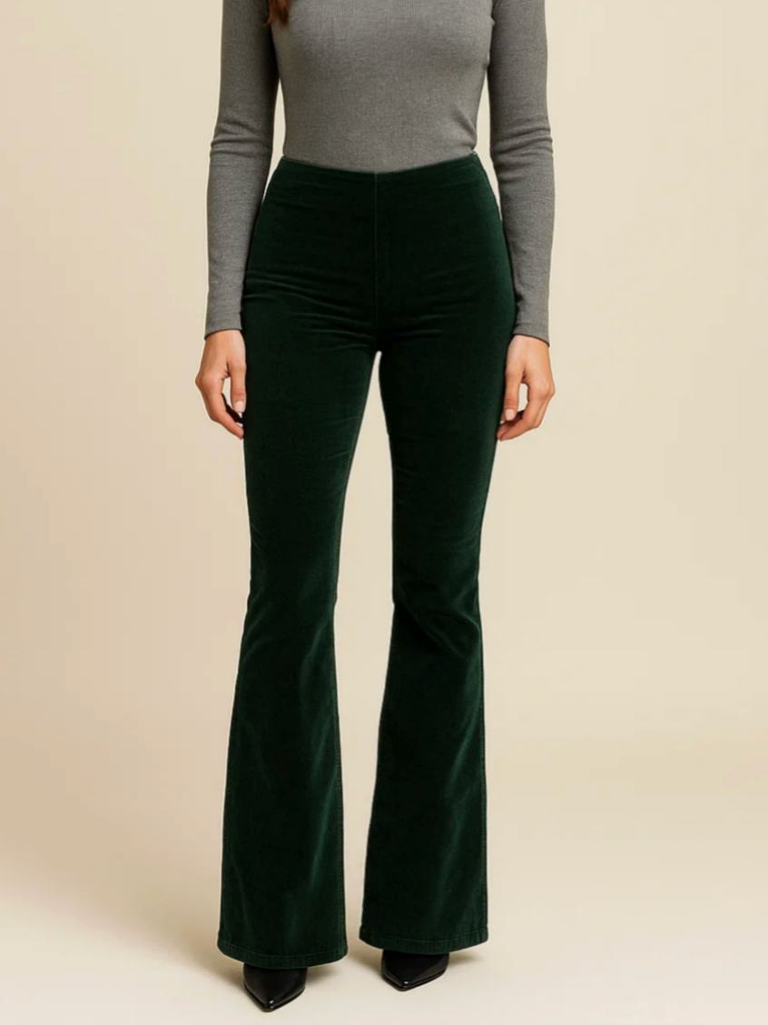 Chloe I Pantaloni Flare in Corduroy