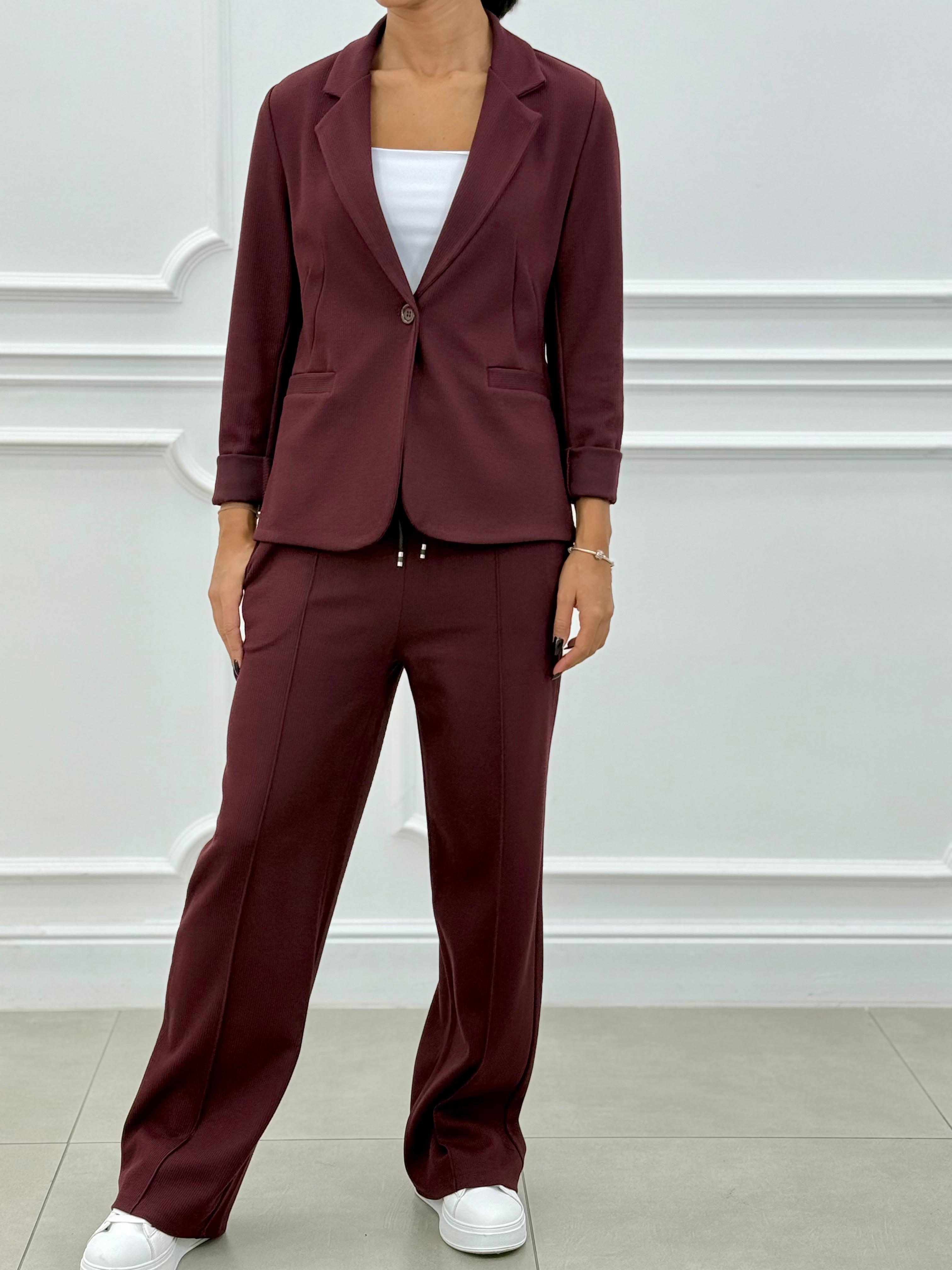 Sofia – Completo 2 Pezzi con Blazer e Pantalone Lungo