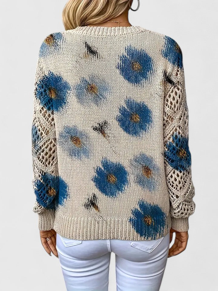 Aurélie | Maglione elegante con motivo floreale